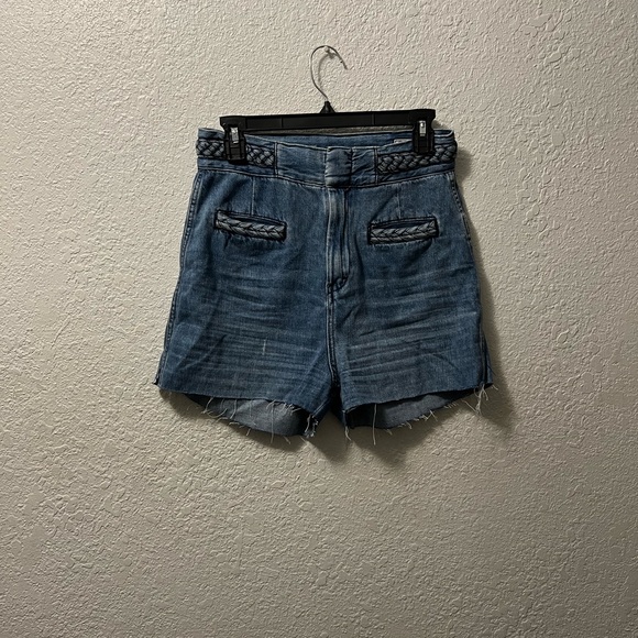 Free People Pants - Free people we the free high rise raw hem shorts